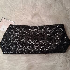 Victoria's Secret Sequin Black Clutch